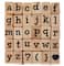 6 Pack: Large Lowercase Alphabet Wood Stamps by Recollections™